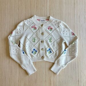 Women’s Boden Cropped Floral Cardigan